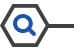 Blue Magnifying Glass Icon