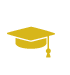 Icon of Gold Graduation Cap