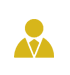 Gold Icon of Person Wearing Suit