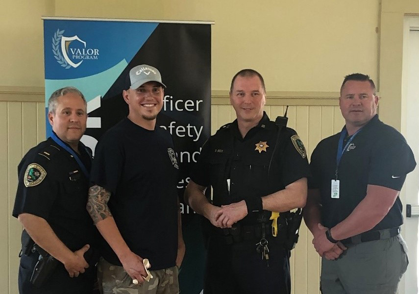 Eric Becnel in the middle with Instructor David Dunafan on the left