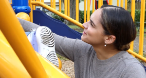 Mom and kid playground