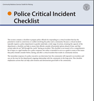 Image for Response to critical incidents
