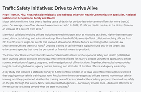 Image for Traffic Safety Initiatives:  Drive to Arrive Alive