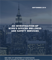 Image for An Investigation of New York Police Department’s Officer Wellness and Safety Services