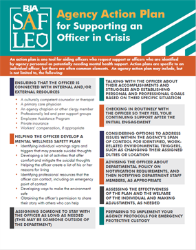 Image for 10 Ways to Support an Officer in Crisis: Agency Action Plan for Supporting an Officer in Crisis
