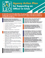 Image for 10 Ways to Support an Officer in Crisis: Agency Action Plan for Supporting an Officer in Crisis