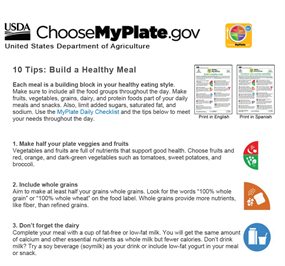 Image for 10 Tips: Build a Healthy Meal