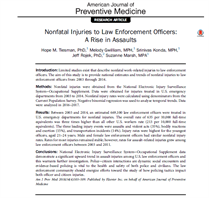 Image for Nonfatal Injuries to Law Enforcement Officers: A Rise in Assaults