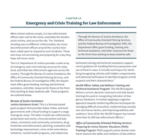 Image for Final Report of the Federal Commission on School Safety: Emergency and Crisis Training for Law Enforcement (Chapter 14)