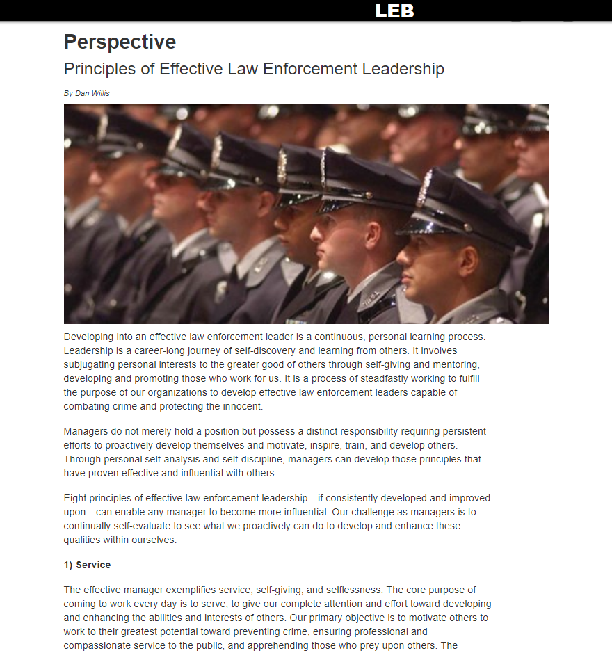 Spotlight on Safety Professionalism Valor for Blue