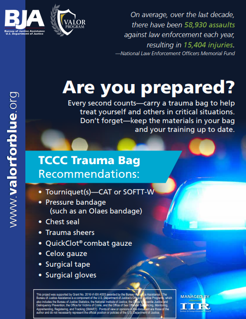 TCCC trauma bag poster